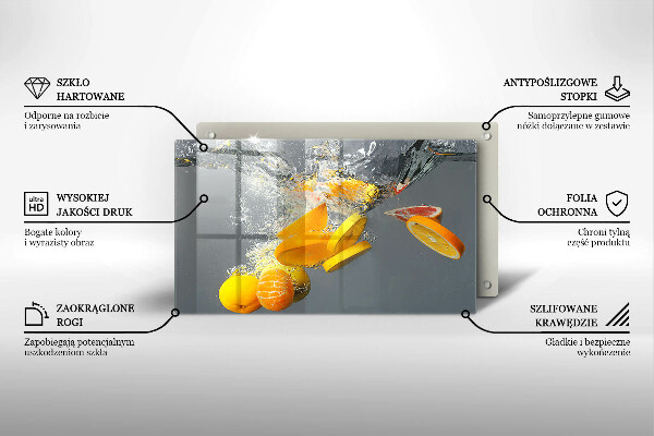 Osłona płyty indukcyjnej Cytryny w wodzie