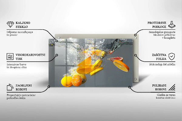 Osłona płyty indukcyjnej Cytryny w wodzie