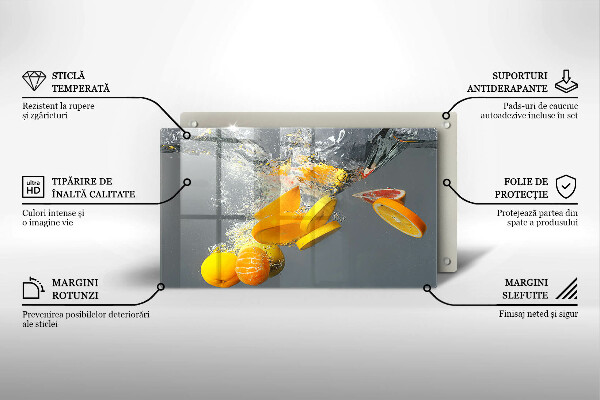 Osłona płyty indukcyjnej Cytryny w wodzie