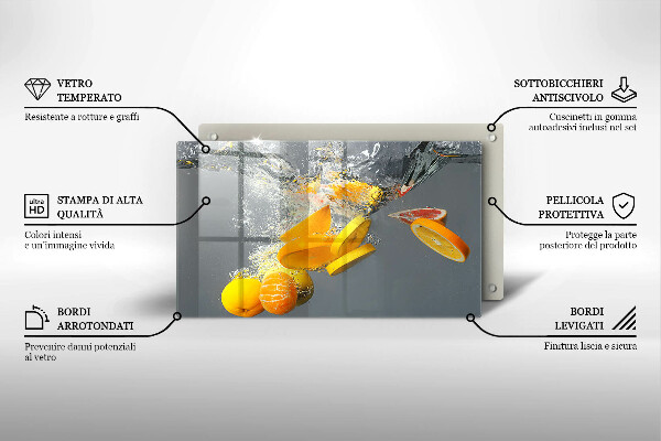 Osłona płyty indukcyjnej Cytryny w wodzie