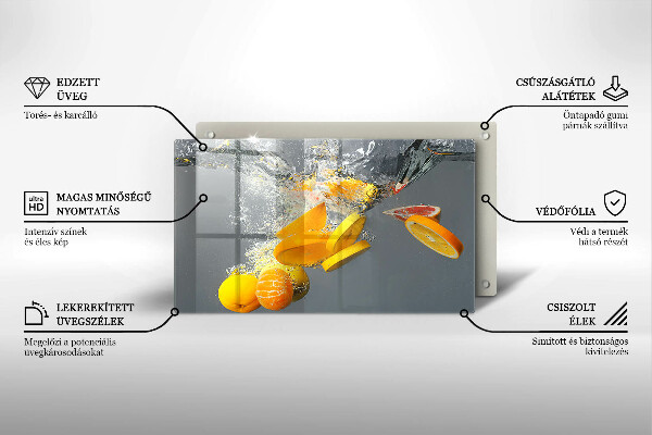 Osłona płyty indukcyjnej Cytryny w wodzie