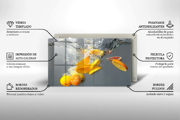 Osłona płyty indukcyjnej Cytryny w wodzie