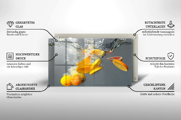 Osłona płyty indukcyjnej Cytryny w wodzie