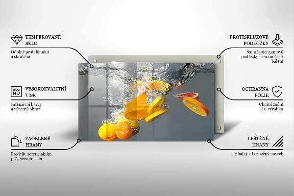 Osłona płyty indukcyjnej Cytryny w wodzie