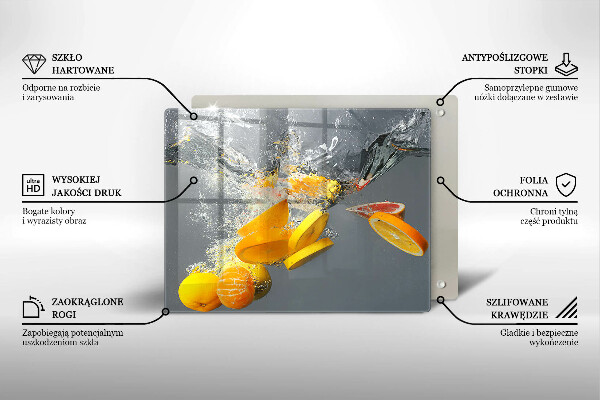 Osłona płyty indukcyjnej Cytryny w wodzie