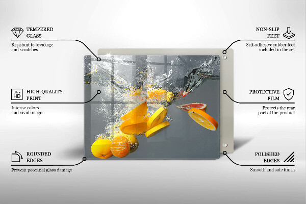 Osłona płyty indukcyjnej Cytryny w wodzie