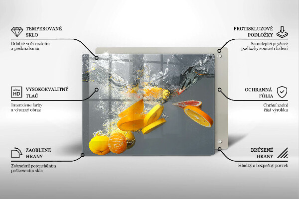 Osłona płyty indukcyjnej Cytryny w wodzie
