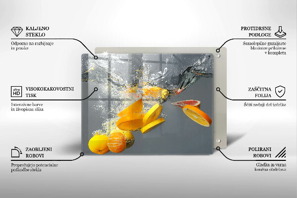 Osłona płyty indukcyjnej Cytryny w wodzie