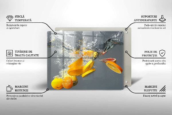Osłona płyty indukcyjnej Cytryny w wodzie