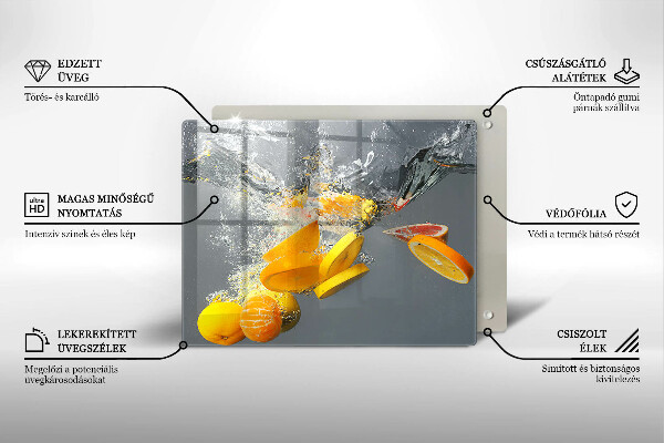 Osłona płyty indukcyjnej Cytryny w wodzie