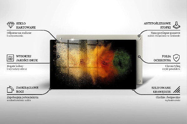 Osłona płyty indukcyjnej Kolorowe przyprawy