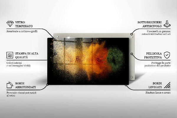 Osłona płyty indukcyjnej Kolorowe przyprawy