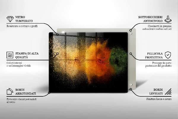 Osłona płyty indukcyjnej Kolorowe przyprawy