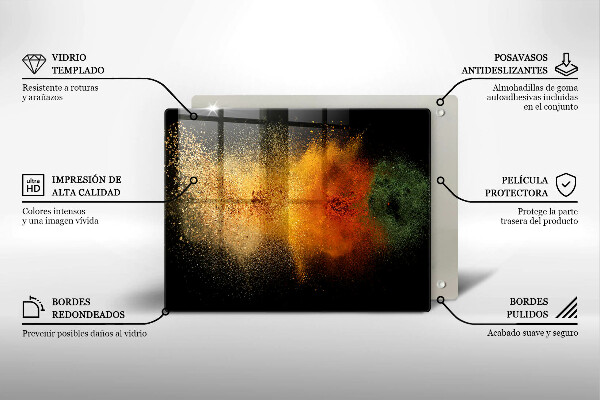 Osłona płyty indukcyjnej Kolorowe przyprawy