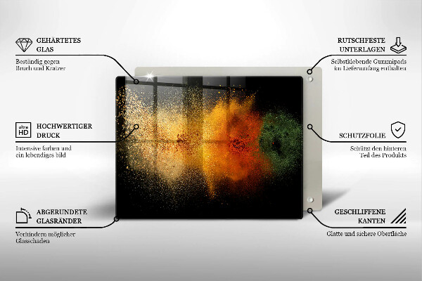 Osłona płyty indukcyjnej Kolorowe przyprawy