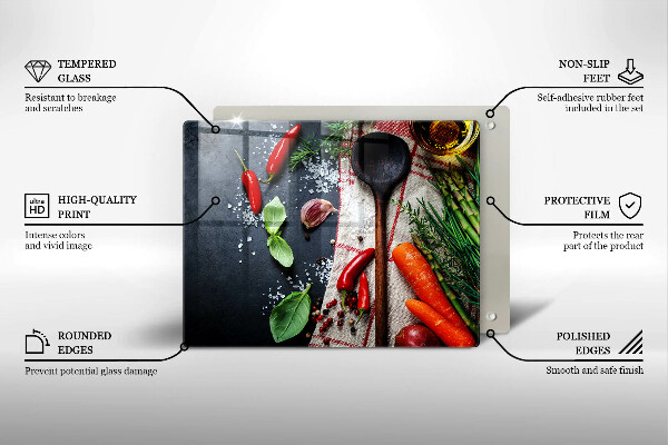 Szkło na płytę indukcyjną Kuchnia jedzenie