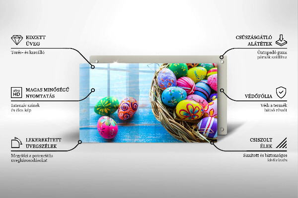 Osłona płyty indukcyjnej Wielkanocne jajka pisanki