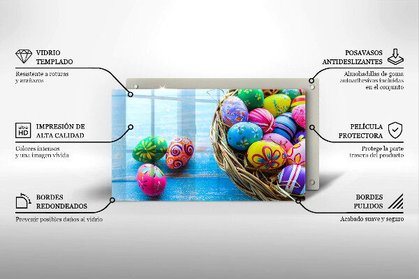 Osłona płyty indukcyjnej Wielkanocne jajka pisanki