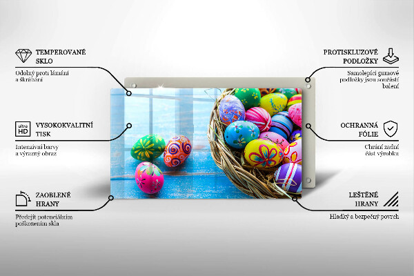 Osłona płyty indukcyjnej Wielkanocne jajka pisanki