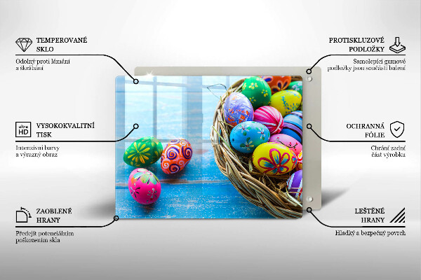 Osłona płyty indukcyjnej Wielkanocne jajka pisanki