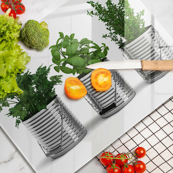 Szkło na płytę indukcyjną Doniczki zioła rośliny