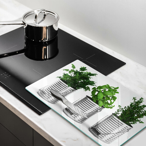 Szkło na płytę indukcyjną Doniczki zioła rośliny