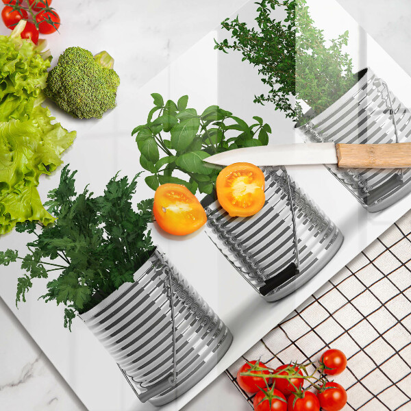 Szkło na płytę indukcyjną Doniczki zioła rośliny