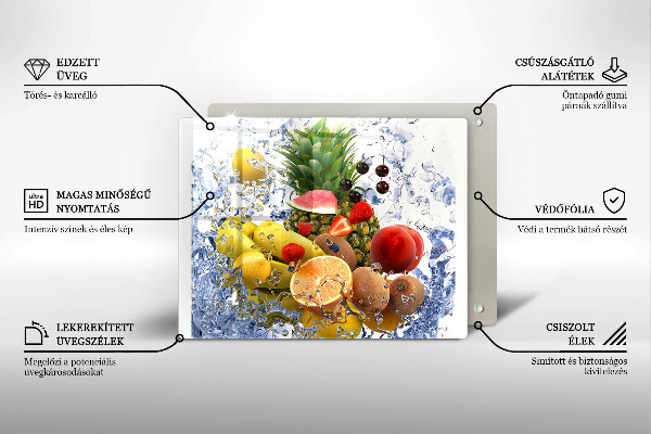 Szkło na płytę indukcyjną Soczyste owoce i woda