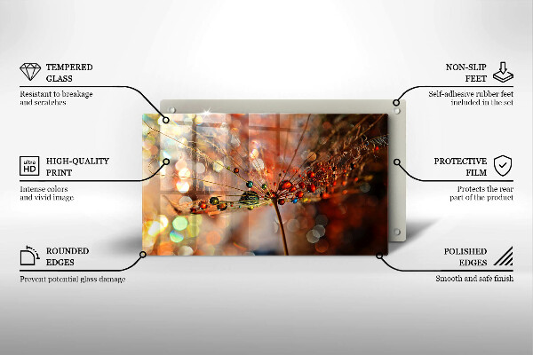 Szkło na płytę indukcyjną Mokry dmuchawiec