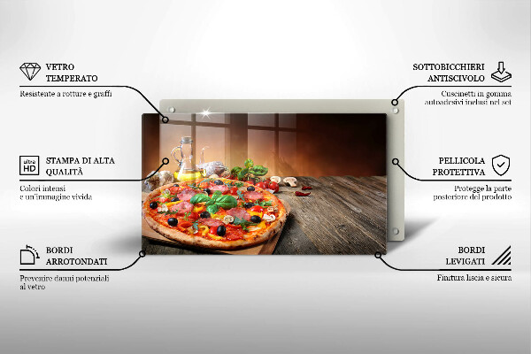 Osłona ściany przy kuchence gazowej Włoska pizza
