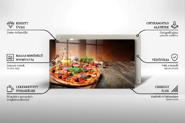 Osłona ściany przy kuchence gazowej Włoska pizza