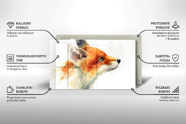Osłona ściany przy kuchence gazowej Malowany lis