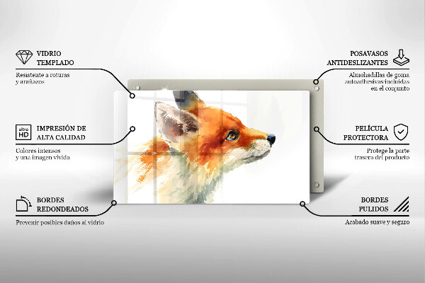 Osłona ściany przy kuchence gazowej Malowany lis