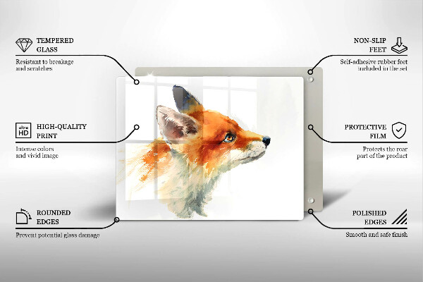 Osłona ściany przy kuchence gazowej Malowany lis