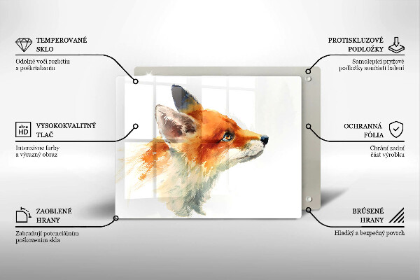 Osłona ściany przy kuchence gazowej Malowany lis