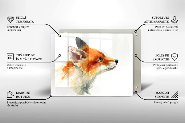 Osłona ściany przy kuchence gazowej Malowany lis