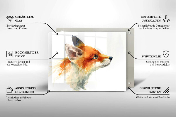 Osłona ściany przy kuchence gazowej Malowany lis