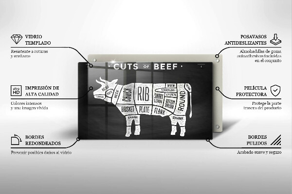 Osłona płyty indukcyjnej Mięso krowy wołowina