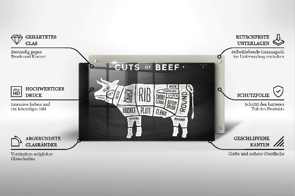 Osłona płyty indukcyjnej Mięso krowy wołowina