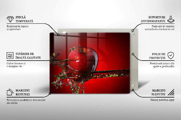 Osłona ściany przy kuchence gazowej Owoc jabłko w wodzie