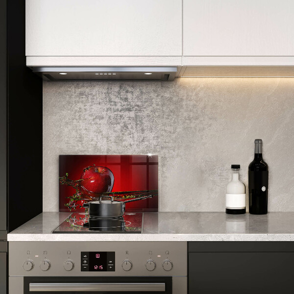 Osłona ściany przy kuchence gazowej Owoc jabłko w wodzie