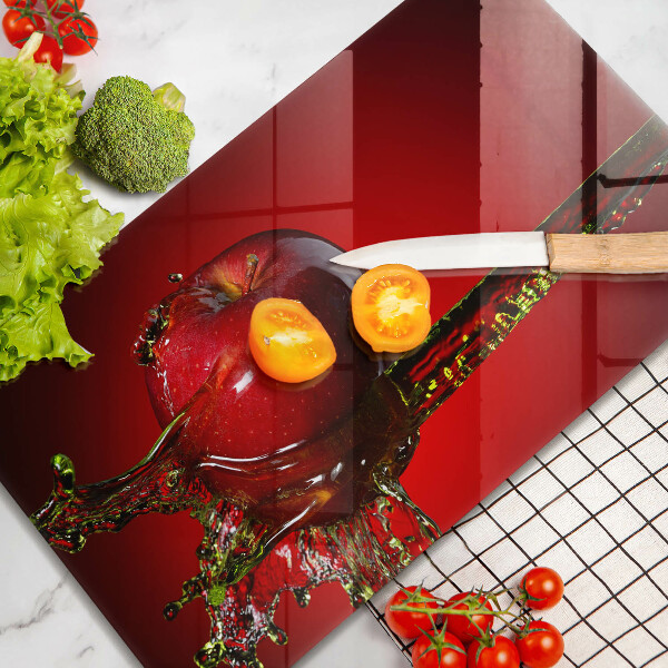 Osłona ściany przy kuchence gazowej Owoc jabłko w wodzie