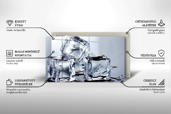 Osłona ściany przy kuchence gazowej Kostki lodu