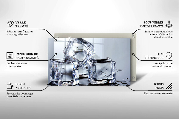 Osłona ściany przy kuchence gazowej Kostki lodu