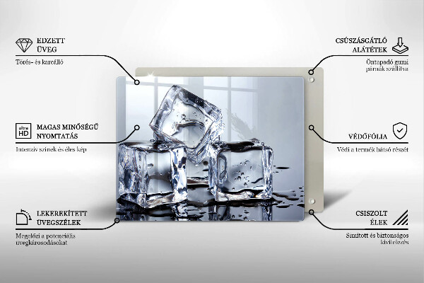 Osłona ściany przy kuchence gazowej Kostki lodu