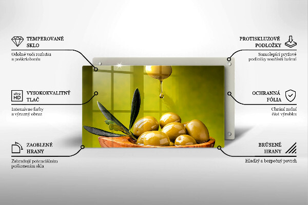 Szkło na płytę indukcyjną Smaczne oliwki