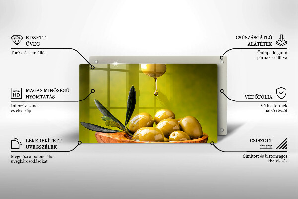 Szkło na płytę indukcyjną Smaczne oliwki