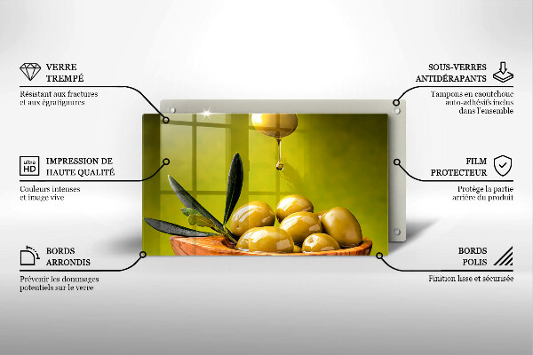 Szkło na płytę indukcyjną Smaczne oliwki