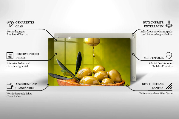 Szkło na płytę indukcyjną Smaczne oliwki