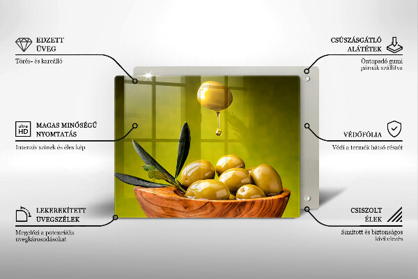 Szkło na płytę indukcyjną Smaczne oliwki